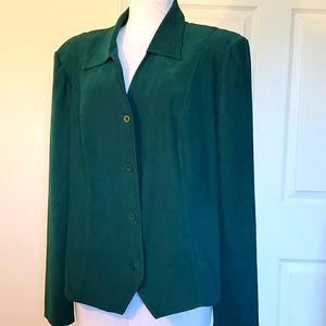 Vintage Green Jacket - Leslie Fay haberdashery-18